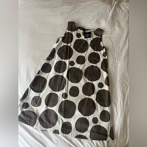 Marimekko x Uniqlo Grey and White Dot A Line Dress